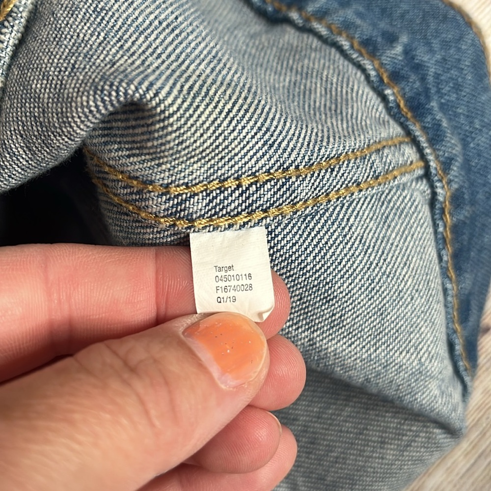 Target Pride Collection Rainbow Detailed Denim Vest Size Small - Picture 5 of 8